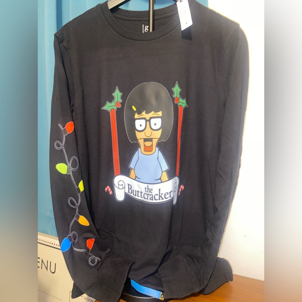 NEW! TINA BELCHER- “THE BUTTCRACKER” LONG SLEEVE SHIRT